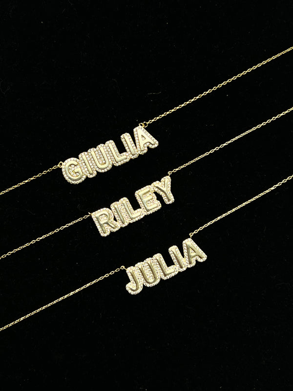 Uppercase Nameplate Necklace