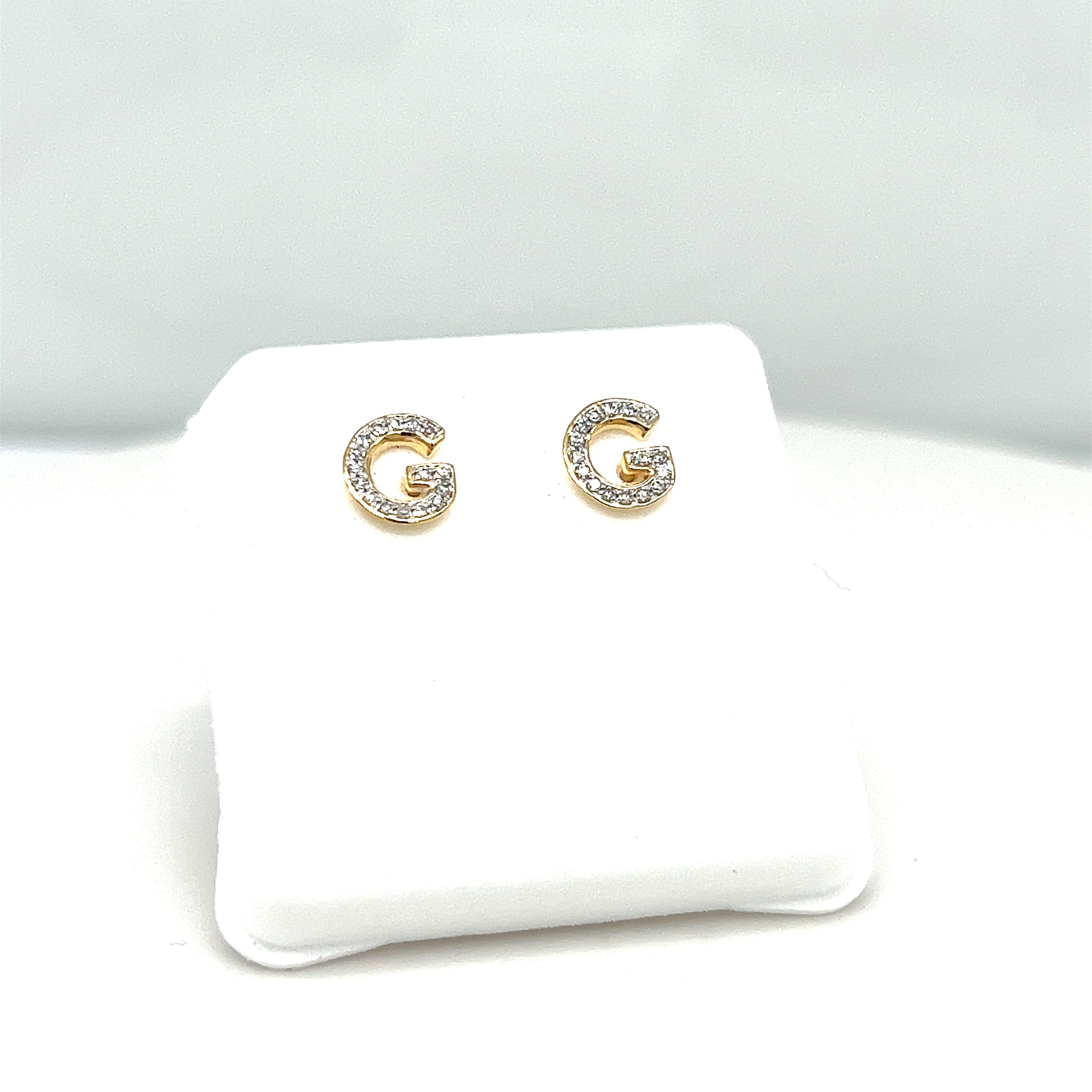 Diamond Initial Studs