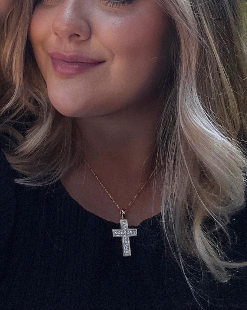 Iced Cross Necklace