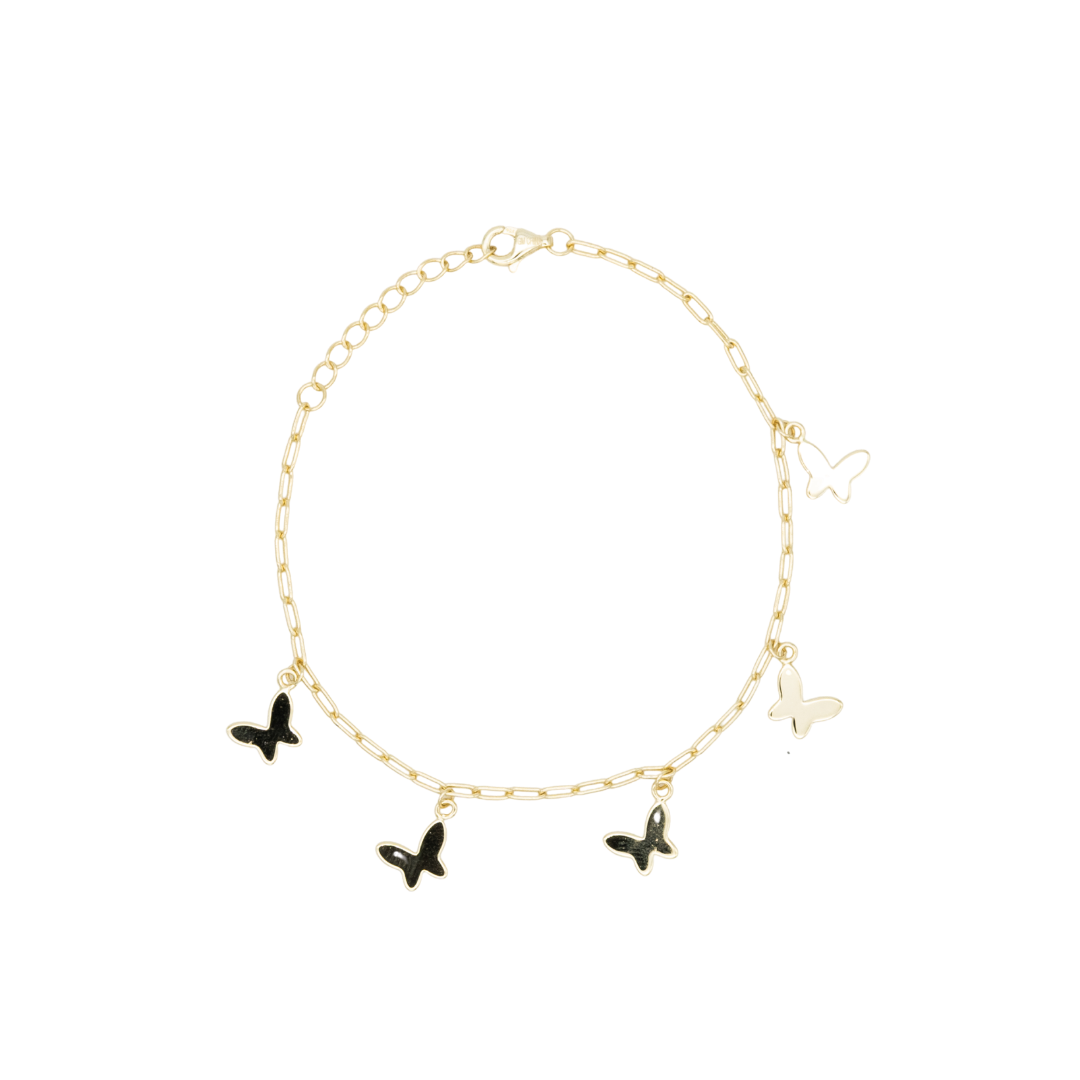 Open Link Butterfly Bracelet