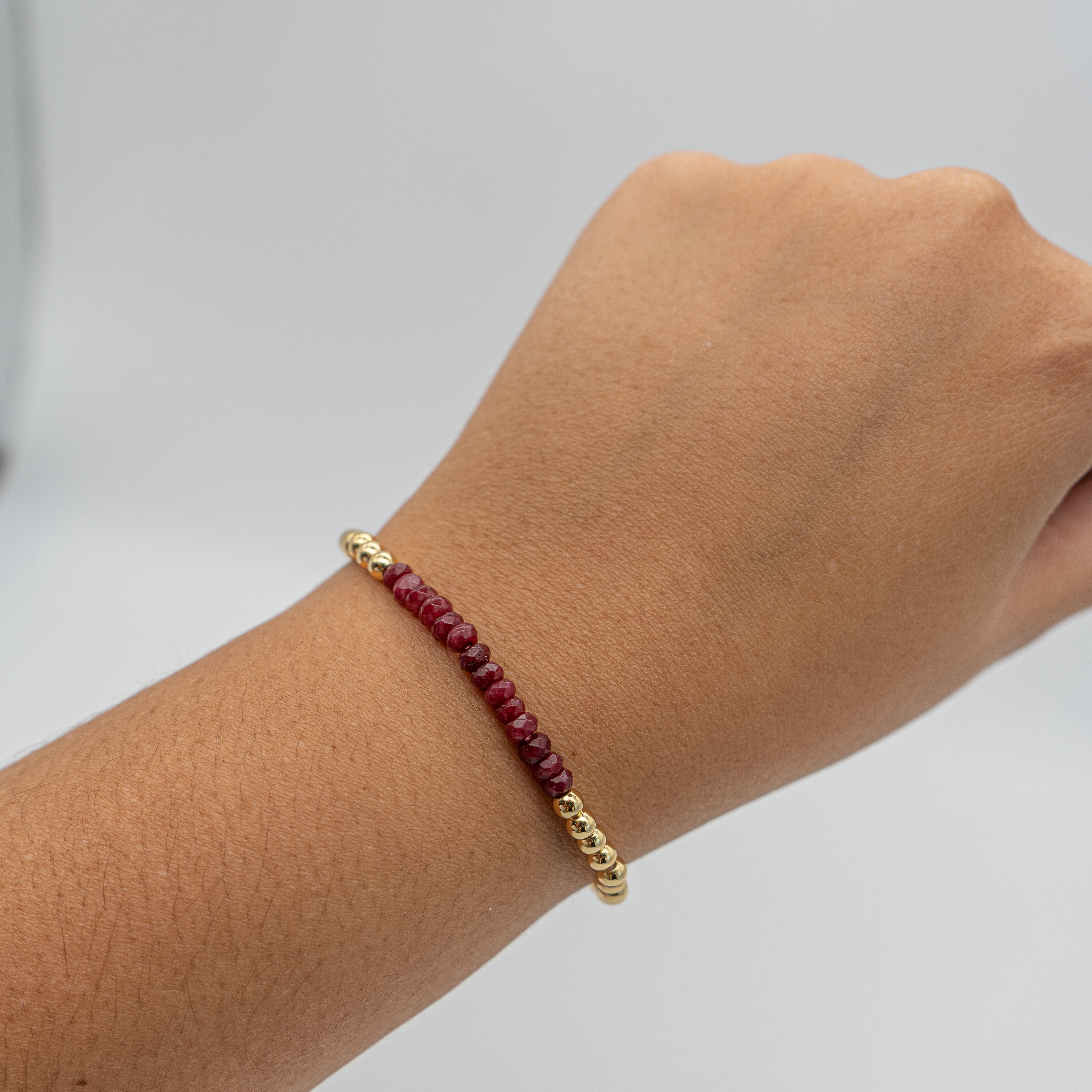 Maroon Beaded Bracelet