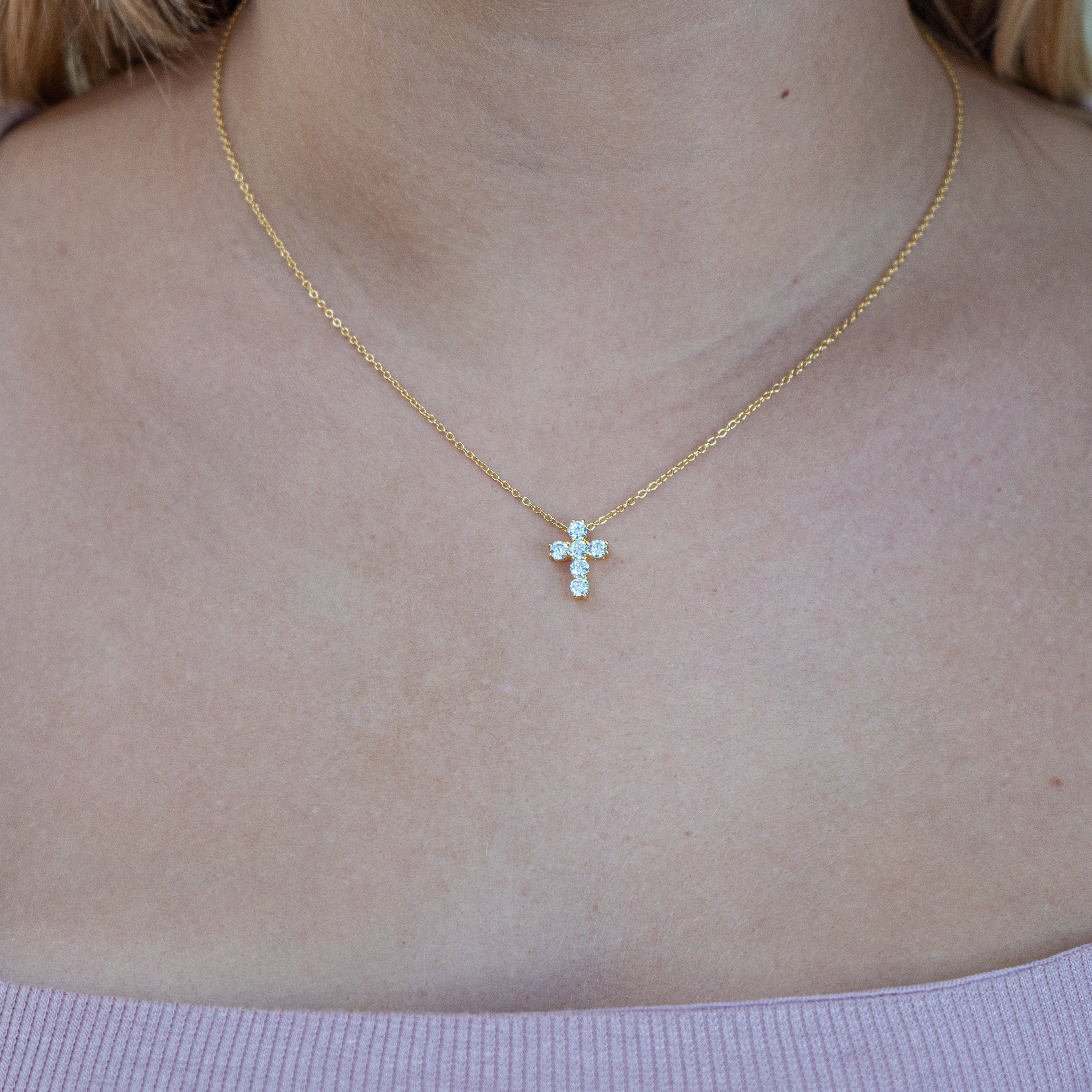 Mini Holy Cross Necklace