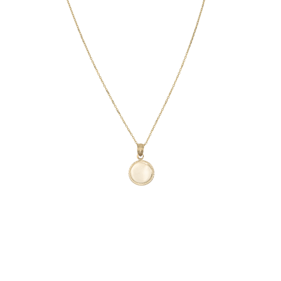 Gold Disk Necklace