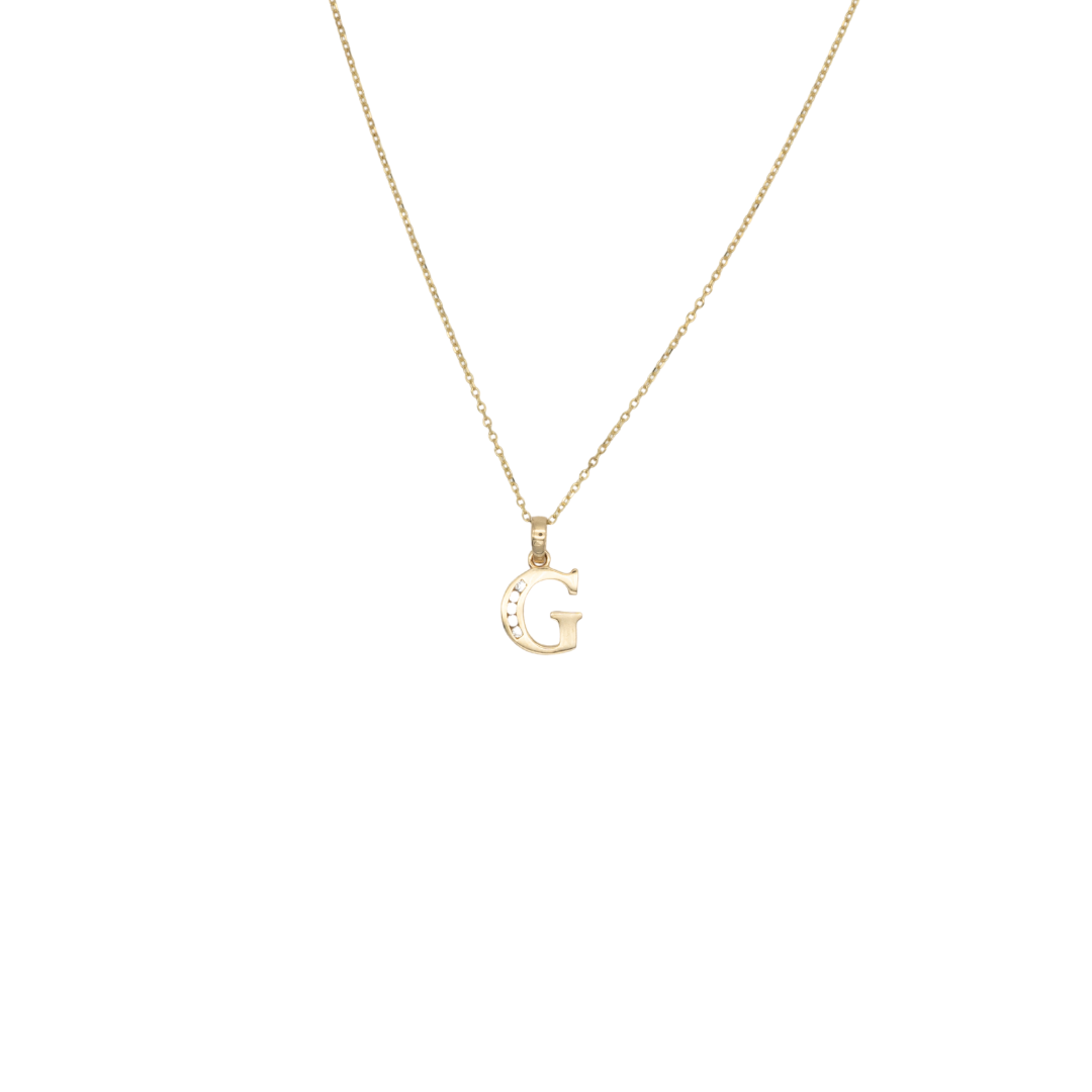 Uppercase Initial Necklace