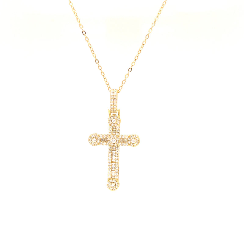 Detailed Cross Necklace