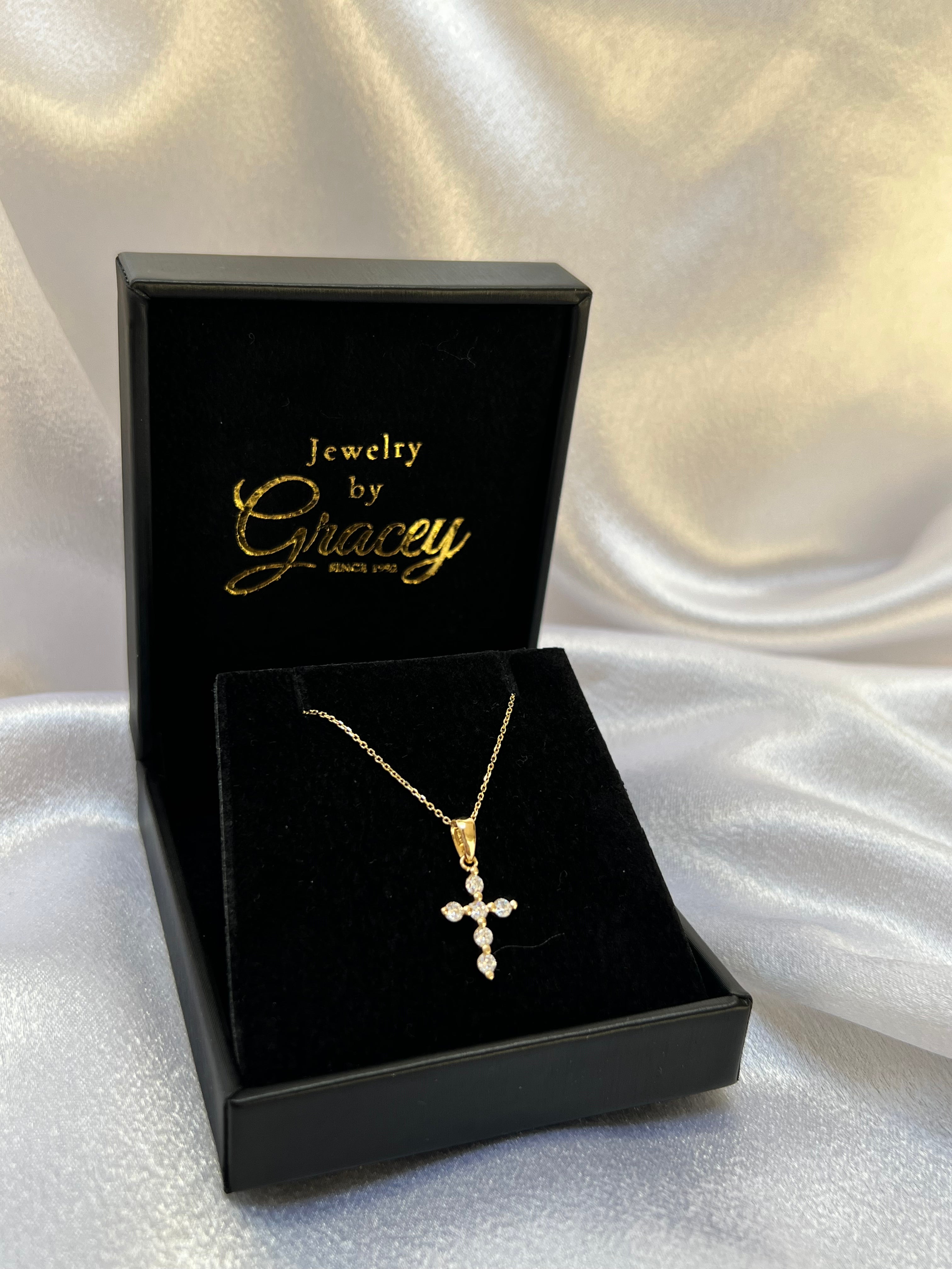 Bubble Cross Necklace